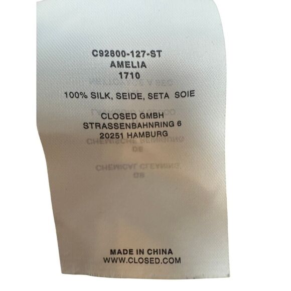 CLOSED Amelia Stripe Silk Crop Pants Sz. M - Picture 8 of 8